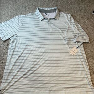 Men's Striped Polo Shirt - Light Gray by AndersonOrd